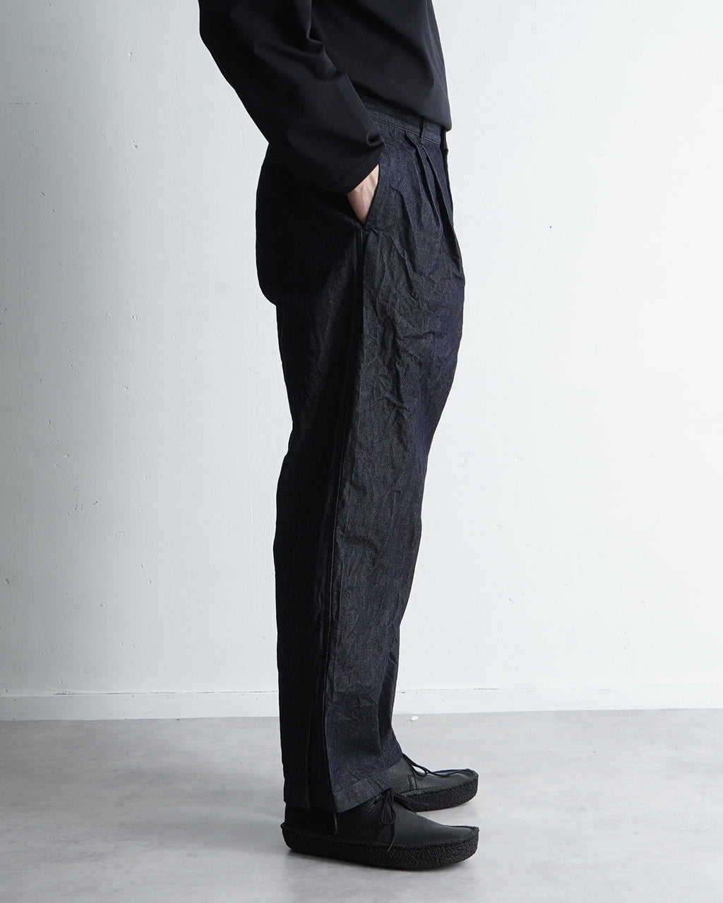 【SALE!30%OFF】10オンス デニム2タック パンツ フルレングス ボトムス デニムパンツ 10oz denim 2 tuck pants DN04251