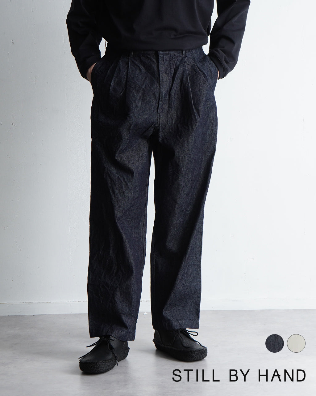 【SALE!30%OFF】10オンス デニム2タック パンツ フルレングス ボトムス デニムパンツ 10oz denim 2 tuck pants DN04251