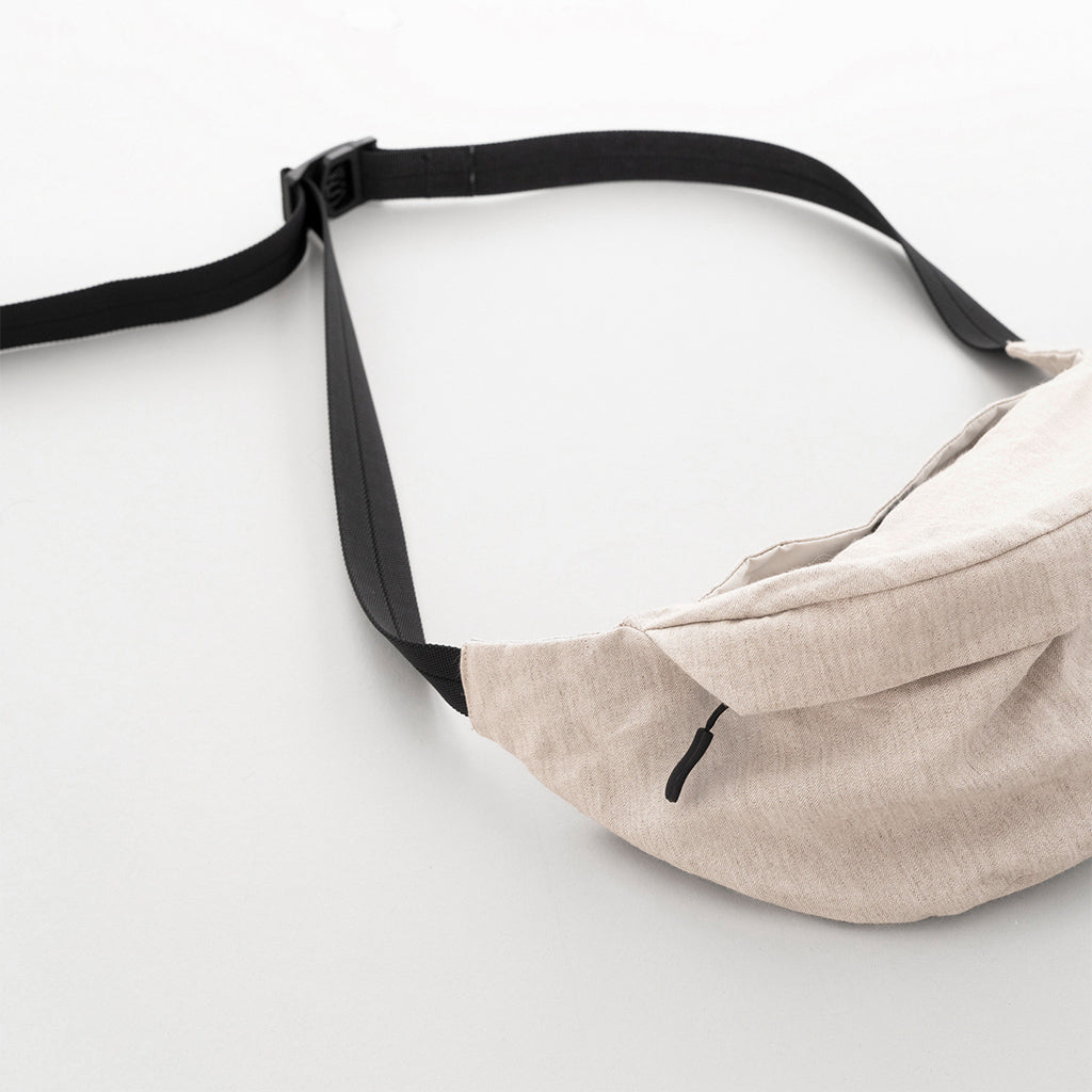 【SALE!40%OFF】ウエストバッグ リネン×和紙 WAIST BAG ボディバッグ サコッシュ ショルダー コンパクト 鞄 GD04251
