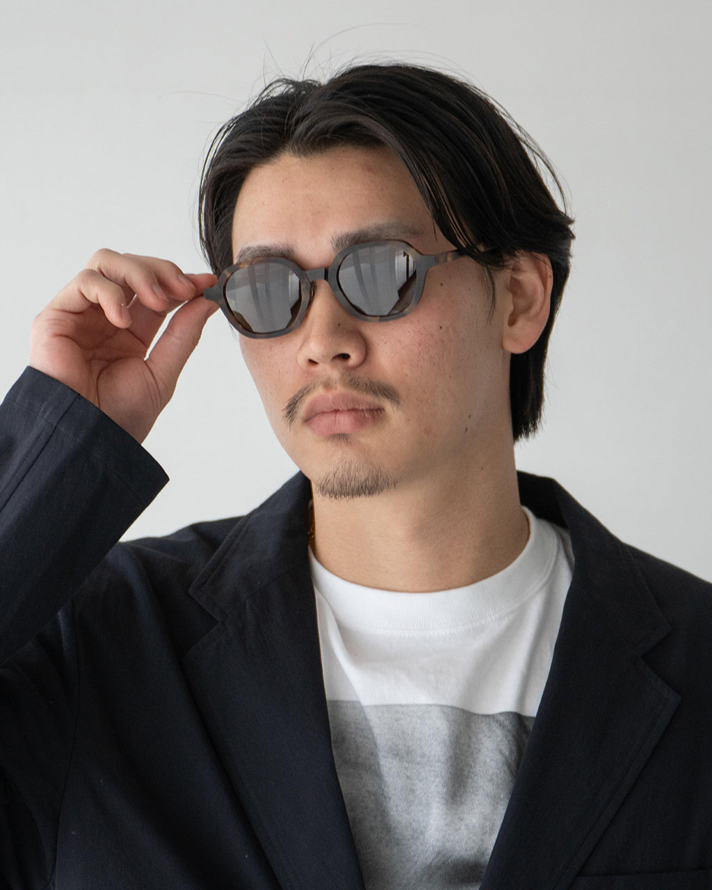 STILL BY HAND x ayame SBH glasses ウェリントン型 サングラス 眼鏡 太縁 黒縁 マット めがね 伊達メガネ カラーレンズ クリアレンズ GD06243