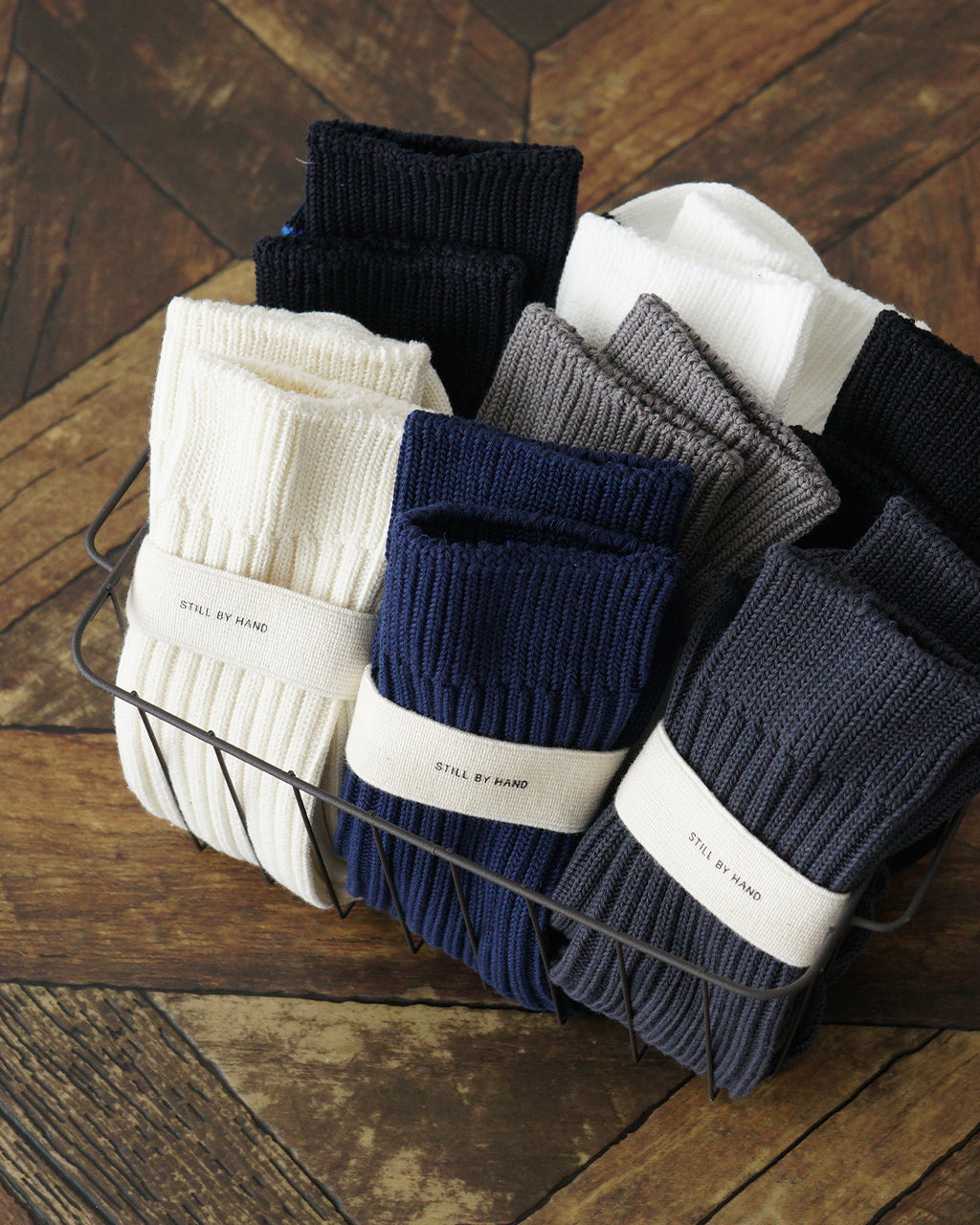 【SALE!30%OFF】クルー リブ ソックス ベーシック 靴下 GD07251 【メール便可】