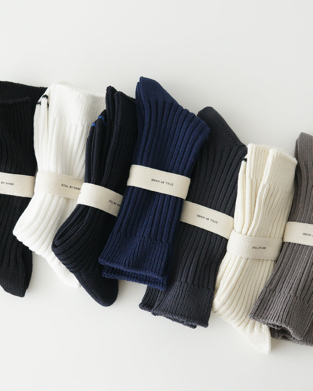 【SALE!30%OFF】クルー リブ ソックス ベーシック 靴下 GD07251 【メール便可】