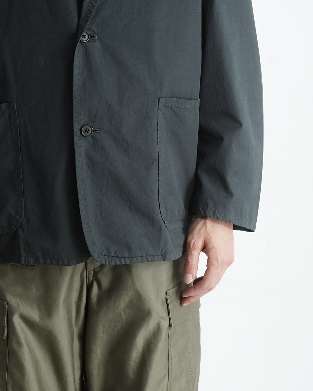 【SALE!40%OFF】テーラードジャケット ガーメントダイ コットン ライトジャケット Garment-dye 2B jacket シングル 2ボタン 羽織 ライトアウター JK01251