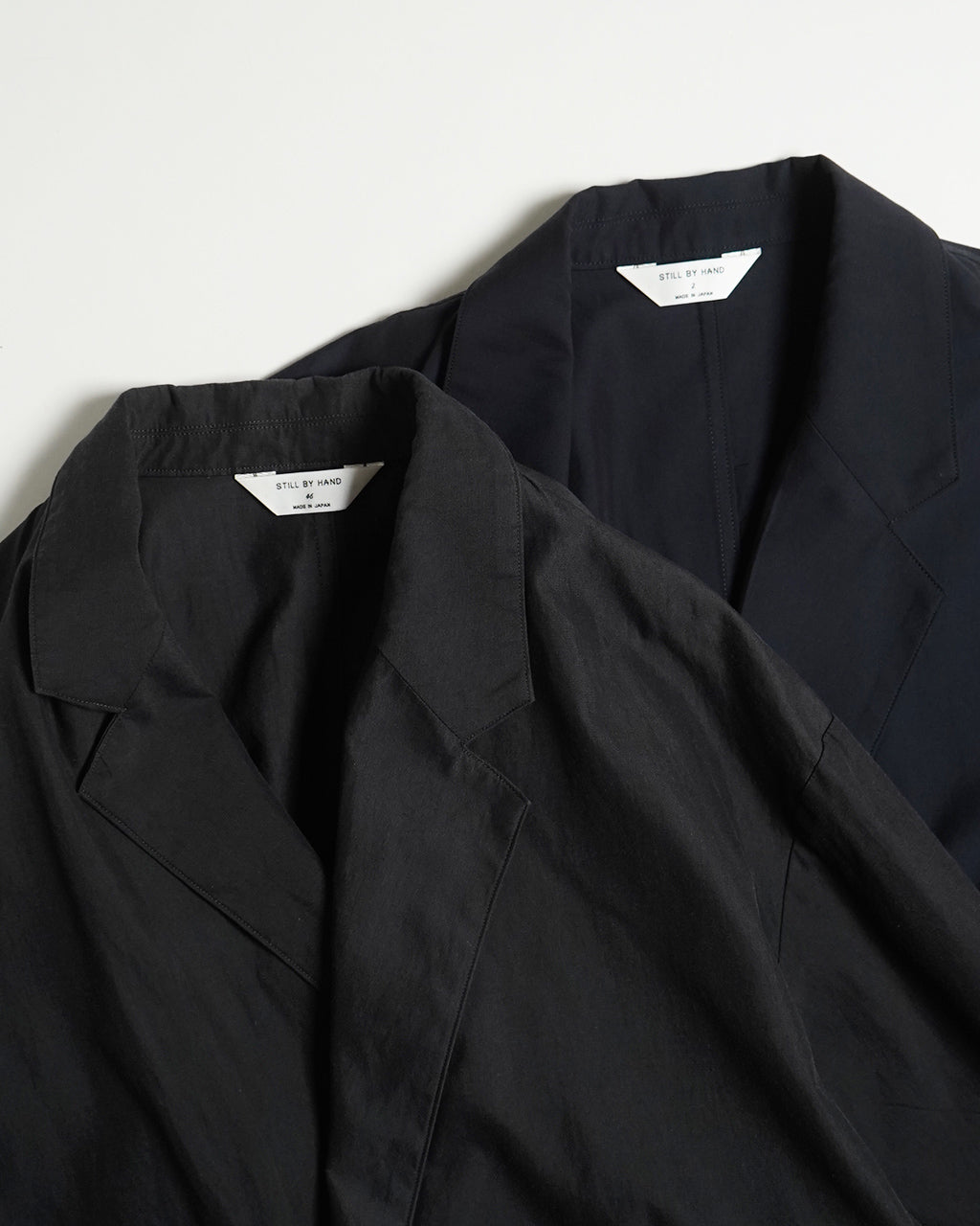 【SALE!20%OFF】セミダブルジャケット Cupro mixed easy jacket 羽織 オープンカラー イージージャケット テーラードジャケット セットアップ JK02251