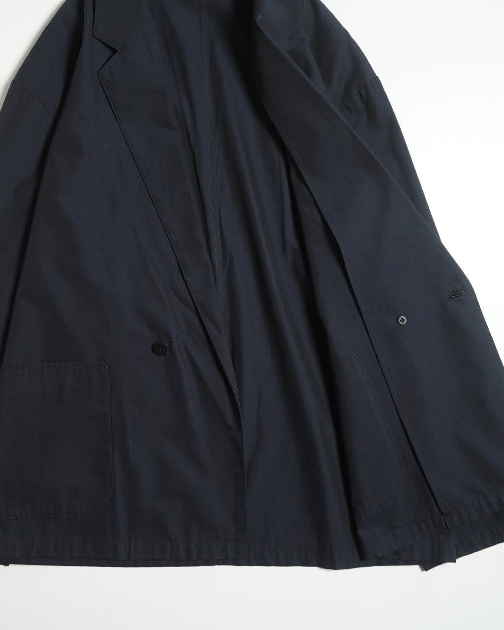 【SALE!20%OFF】セミダブルジャケット Cupro mixed easy jacket 羽織 オープンカラー イージージャケット テーラードジャケット セットアップ JK02251