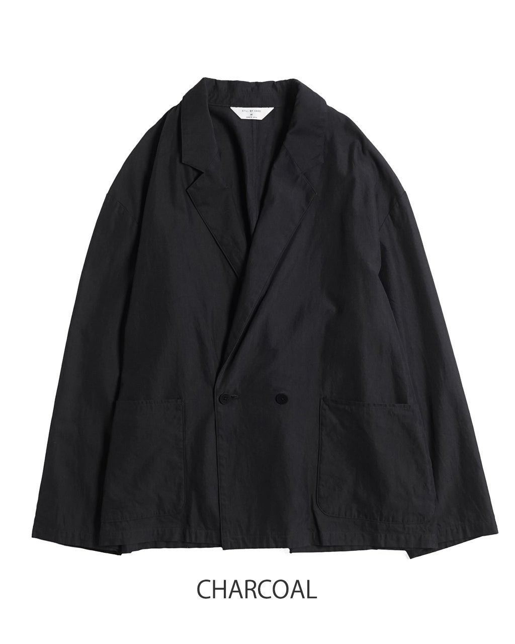 【SALE!20%OFF】セミダブルジャケット Cupro mixed easy jacket 羽織 オープンカラー イージージャケット テーラードジャケット セットアップ JK02251