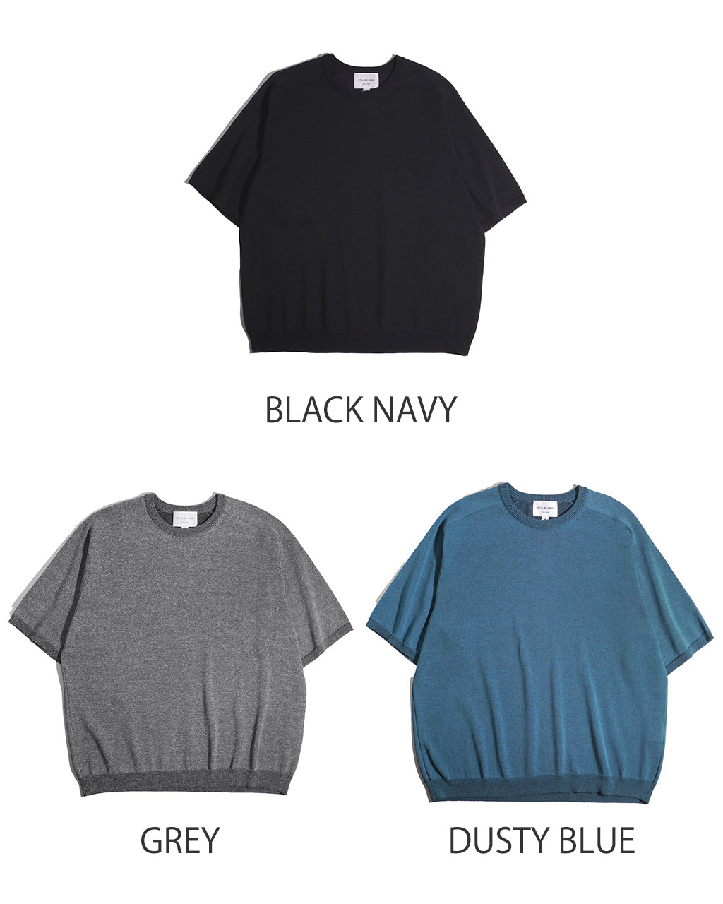 STILL BY HAND スティルバイハンド メランジェ ニット Tシャツ Melange knit t-shirt 半袖 カットソー メンズ  KN02241【送料無料】
