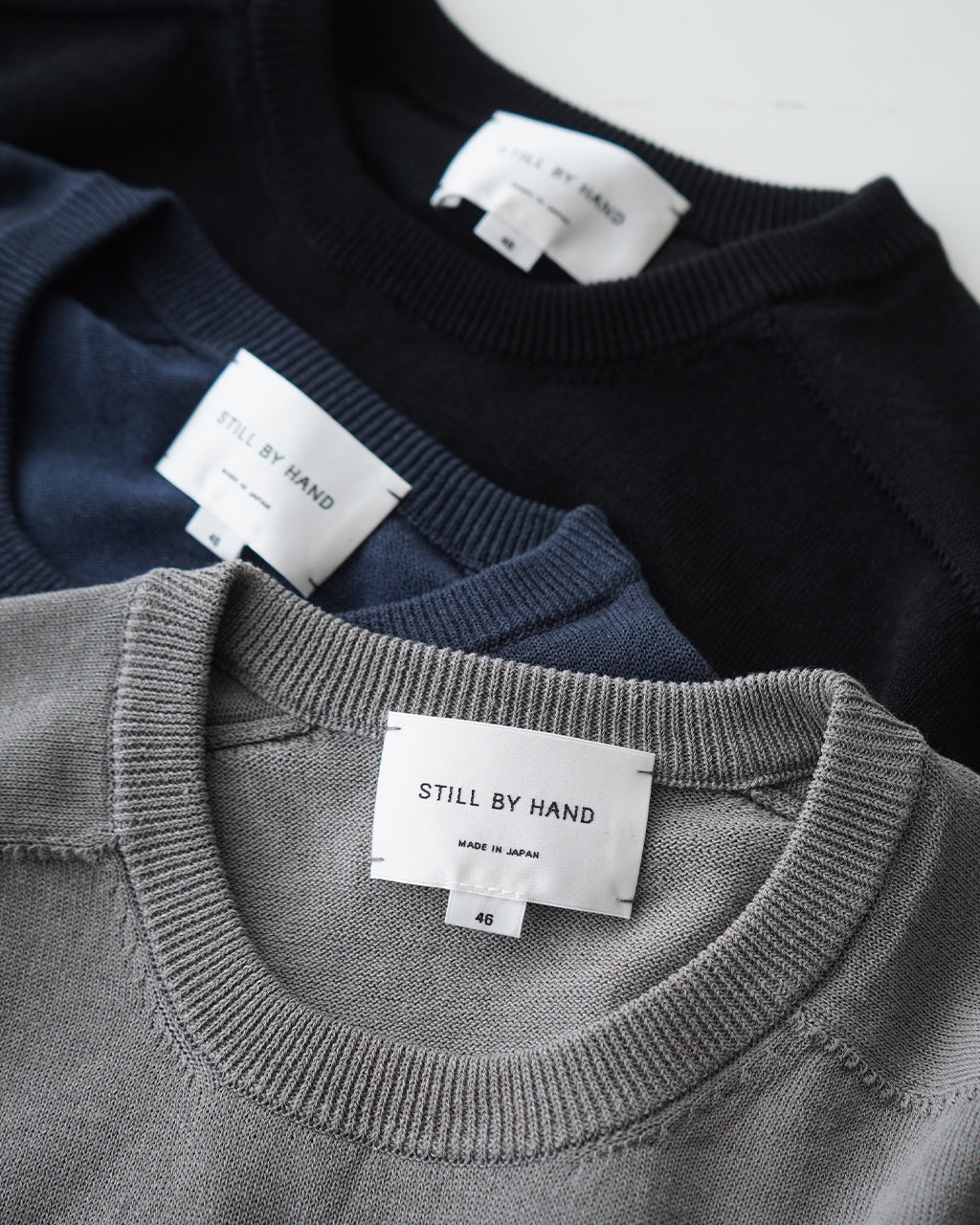 【SALE!30%OFF】半袖ニットTシャツ 5分袖 コットン リネン トップス Half sleeve knit t-shirt KN02251