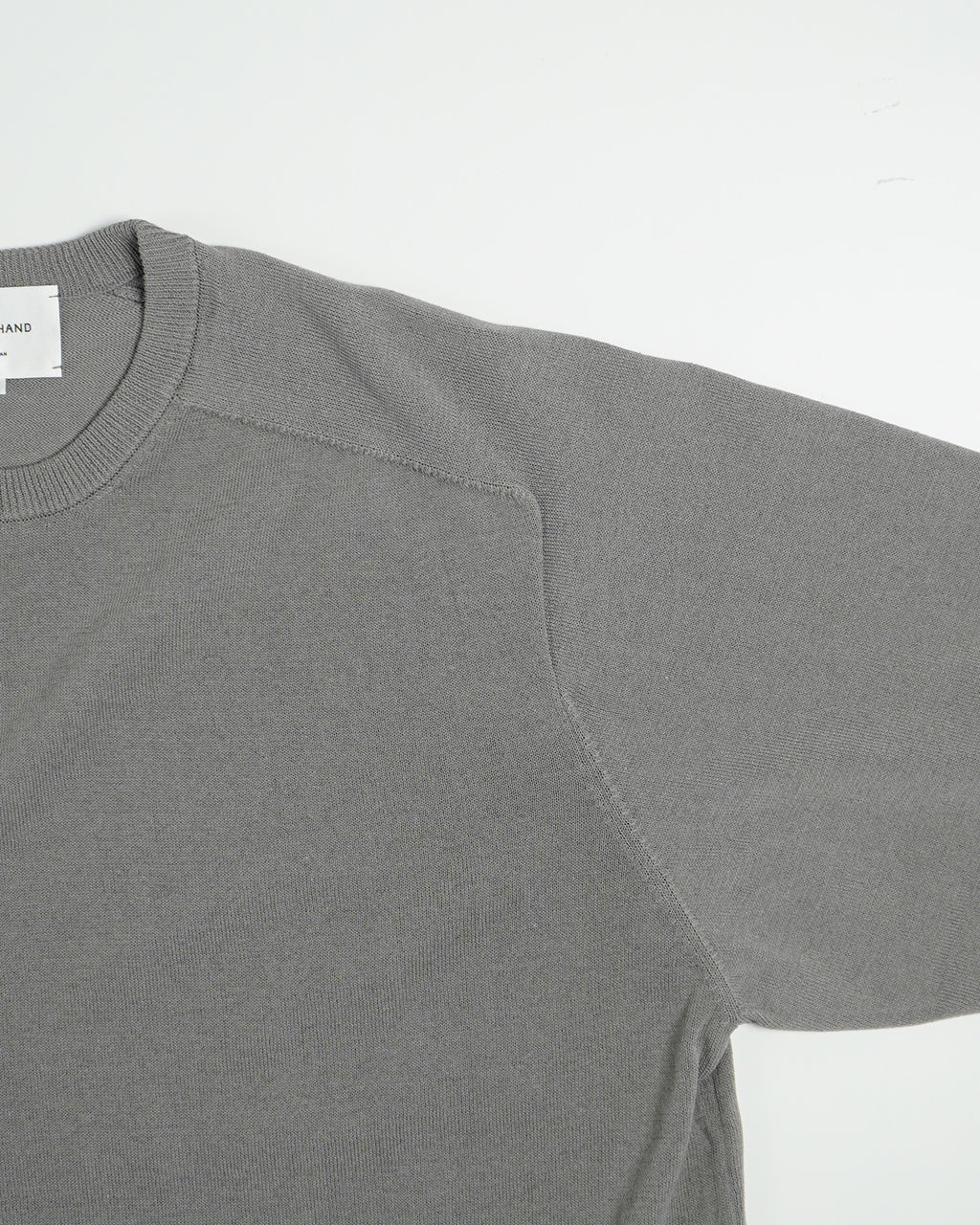 【SALE!30%OFF】半袖ニットTシャツ 5分袖 コットン リネン トップス Half sleeve knit t-shirt KN02251
