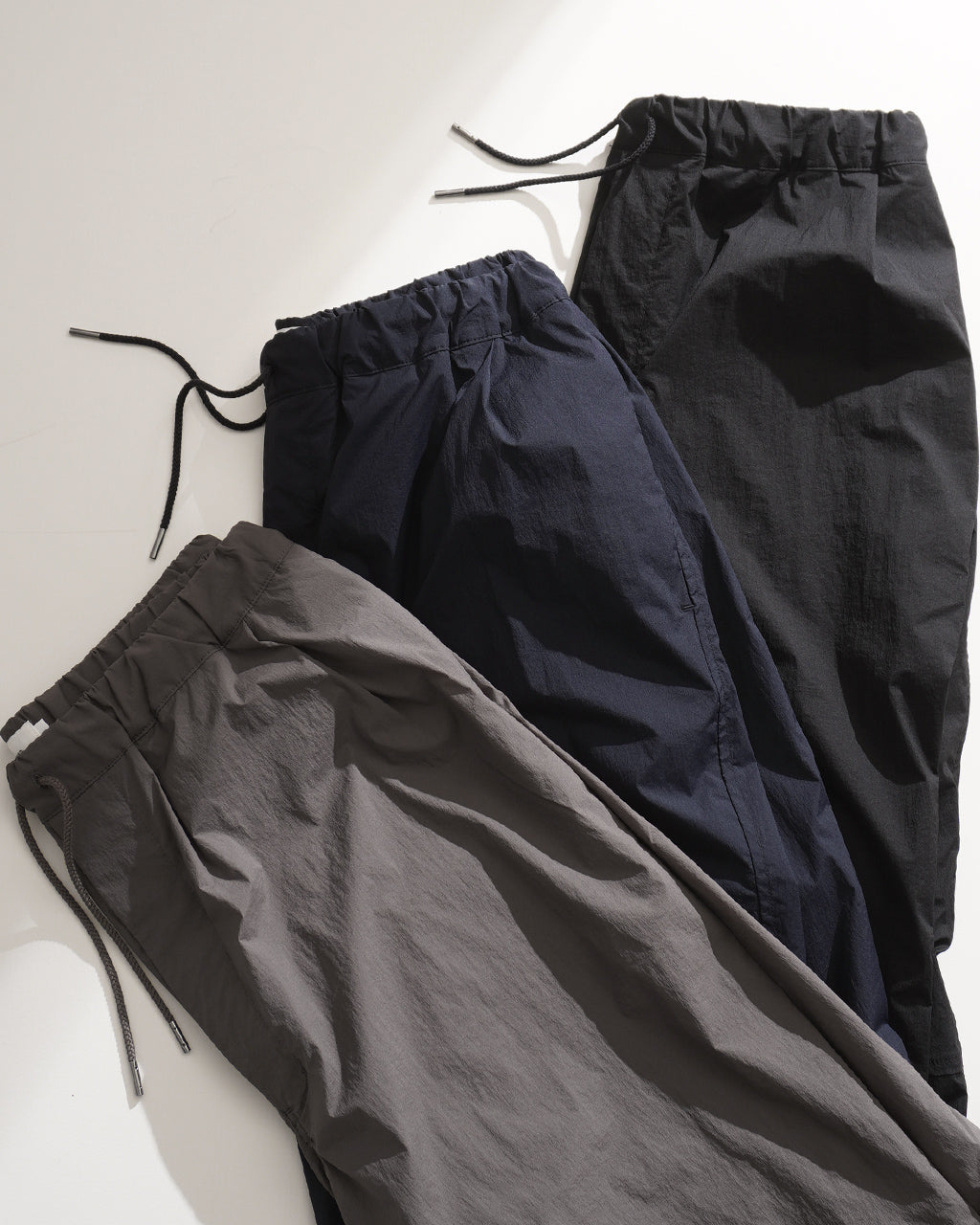 【SALE!20%OFF】ワイドパンツ イージーパンツ ドローコード ナイロン 軽量 セットアップ可 PT PT01252