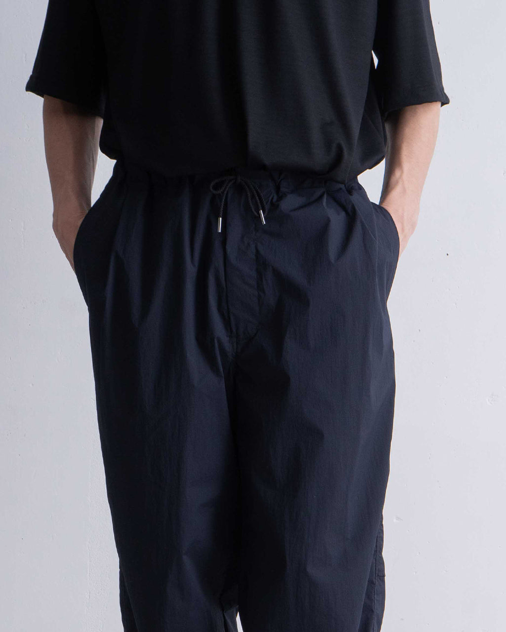 【SALE!20%OFF】ワイドパンツ イージーパンツ ドローコード ナイロン 軽量 セットアップ可 PT PT01252
