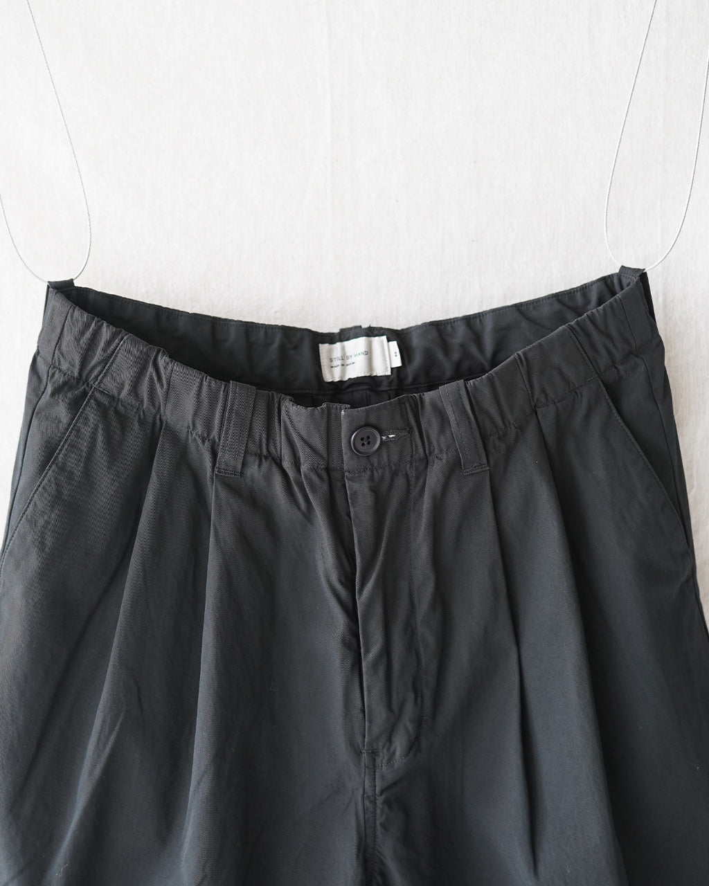 Garment-dye 2 pleat pants PT01261