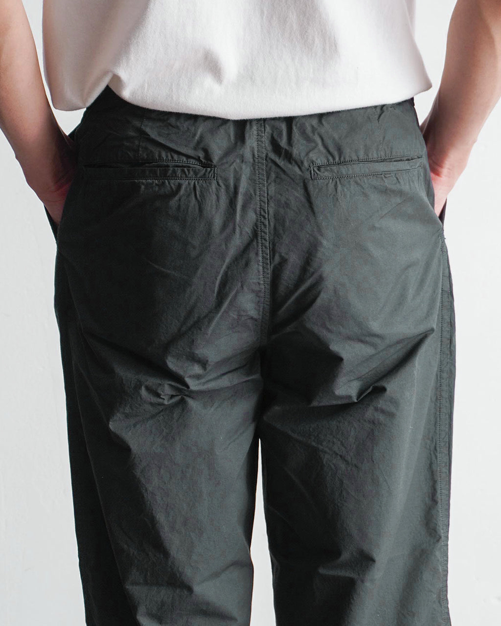 【SALE!20%OFF】2タック ワイドテーパードパンツ ガーメントダイ Garment-dye 2 tuck pants PT02251