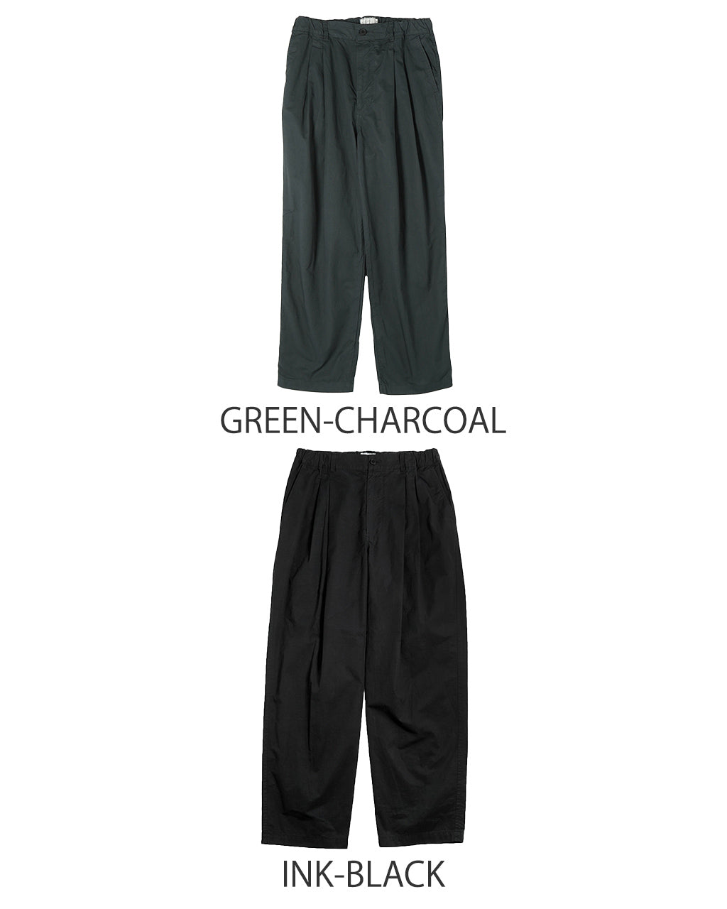 【SALE!20%OFF】2タック ワイドテーパードパンツ ガーメントダイ Garment-dye 2 tuck pants PT02251