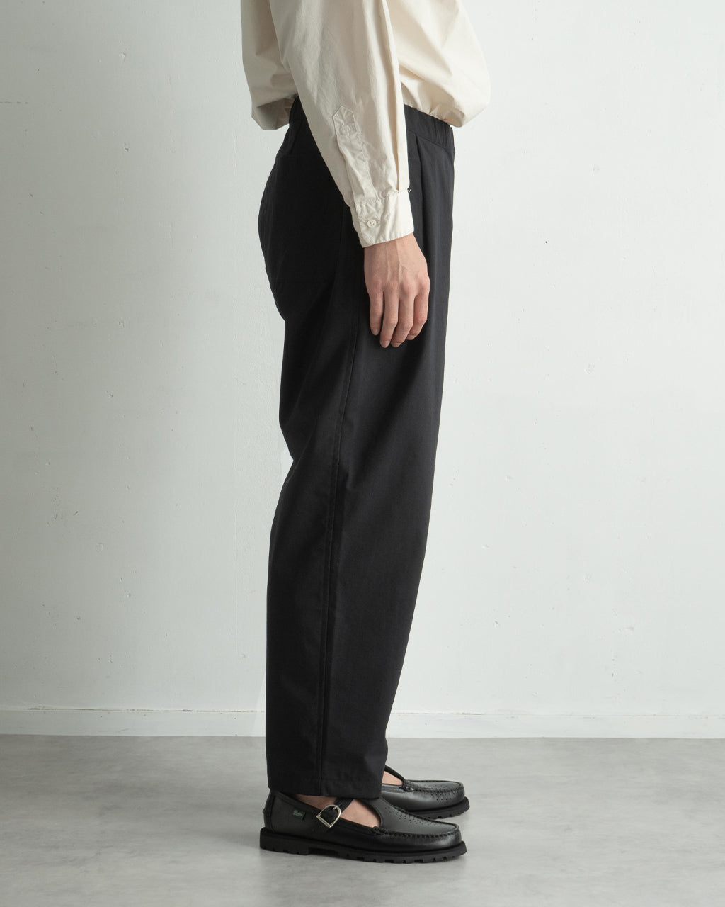 STILL BY HAND 스틸 바이 핸드 테이퍼드 팬츠 이지 슬랙스 이지 팬츠 탁 PANTS PT06244【무료우송】