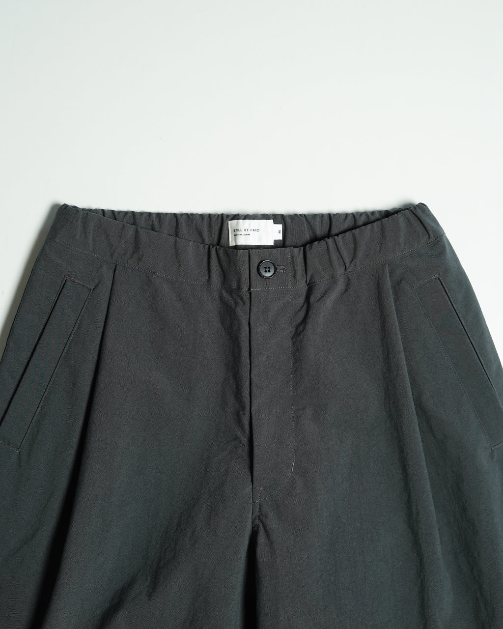 STILL BY HAND 스틸 바이 핸드 테이퍼드 팬츠 이지 슬랙스 이지 팬츠 탁 PANTS PT06244【무료우송】