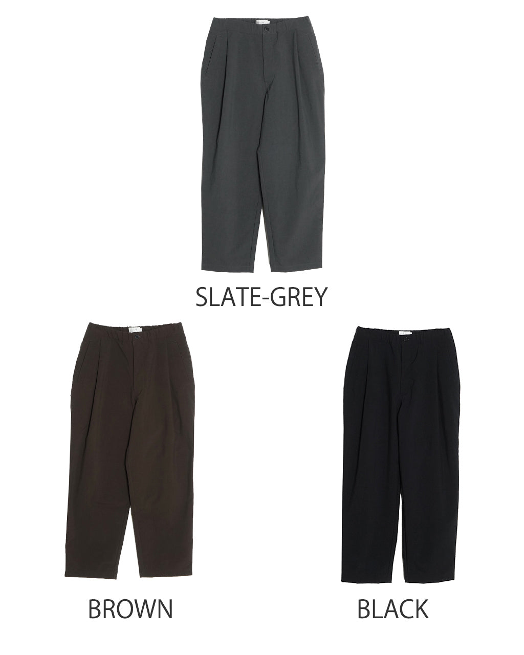 STILL BY HAND 스틸 바이 핸드 테이퍼드 팬츠 이지 슬랙스 이지 팬츠 탁 PANTS PT06244【무료우송】