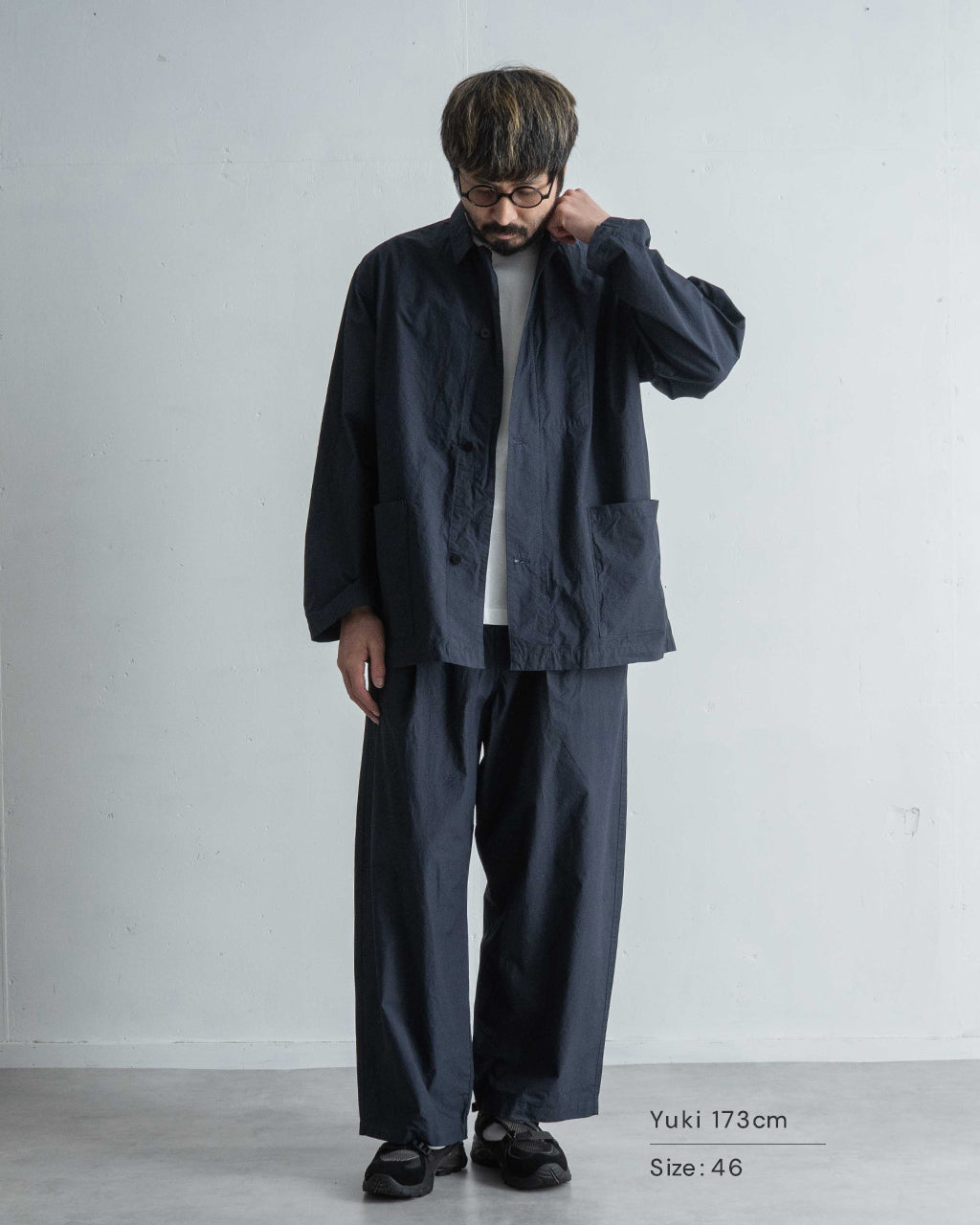 【SALE!20%OFF】パンツ コットン タイプライター タックパンツ ワイドパンツ PT06252