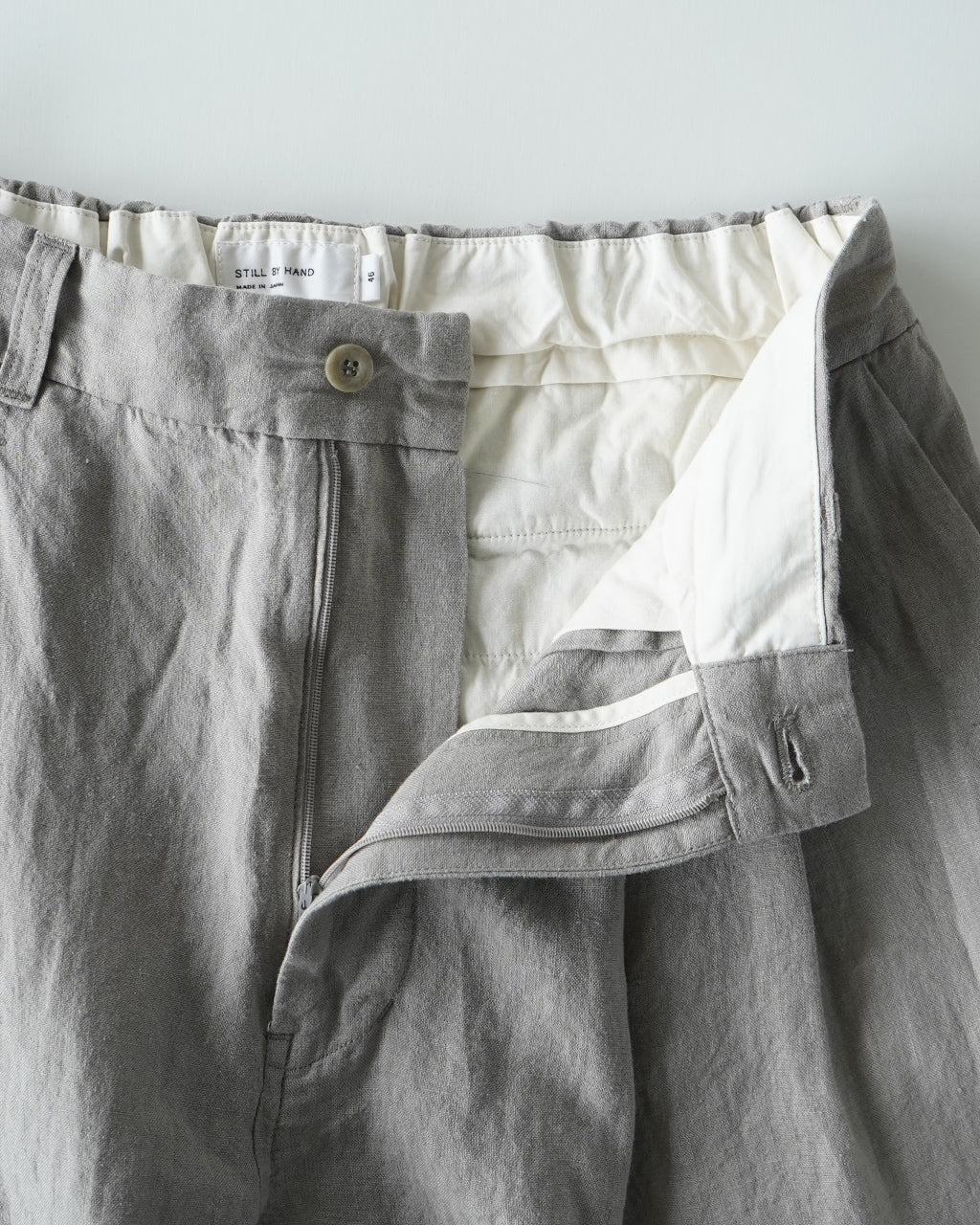 【SALE!20%OFF】2タック ワイドテーパード パンツ リネン PT07252