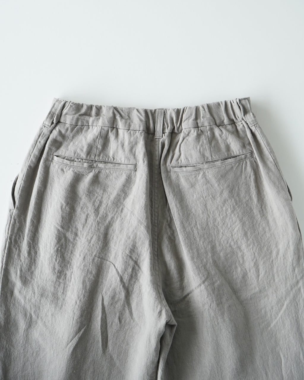 【SALE!20%OFF】2タック ワイドテーパード パンツ リネン PT07252