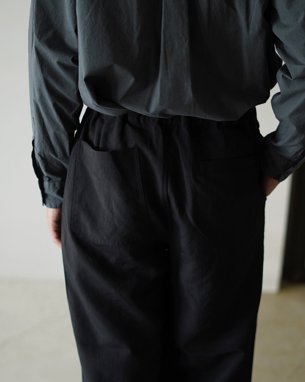 STILL BY HAND Elasticated easy pants PT07253