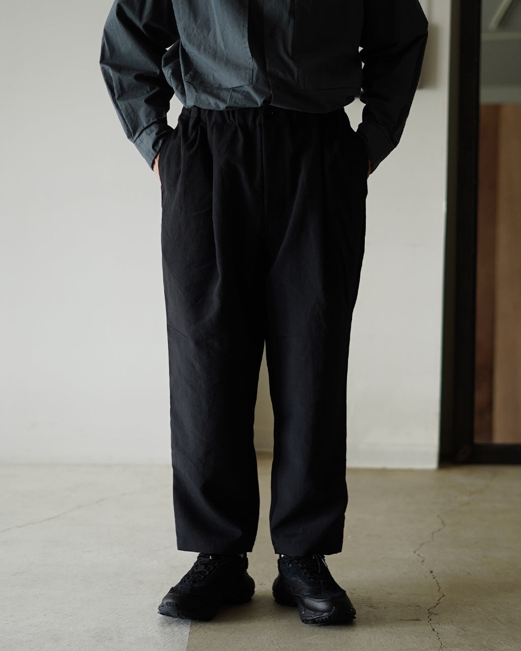 STILL BY HAND Elasticated easy pants PT07253