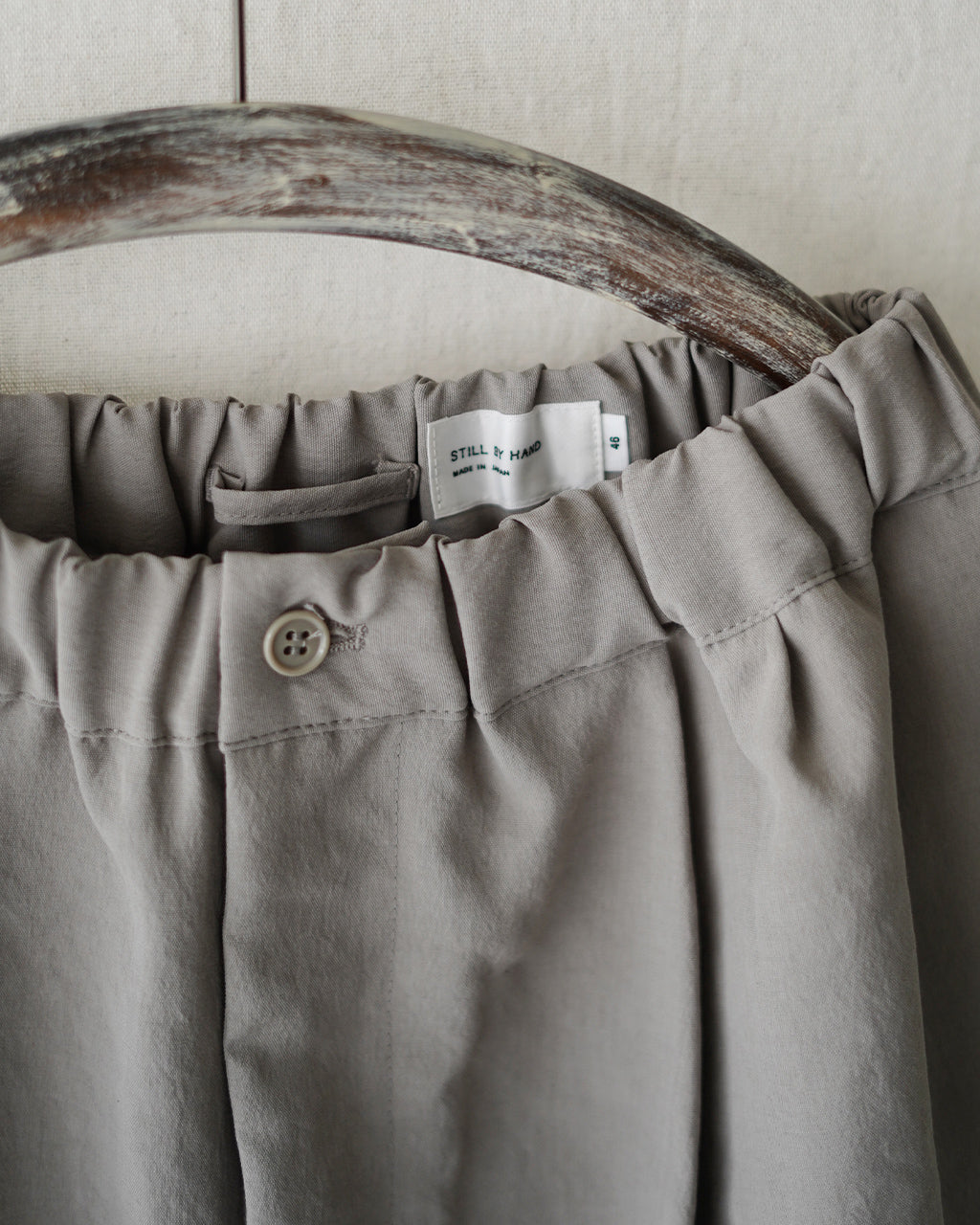 STILL BY HAND Elasticated easy pants PT07253