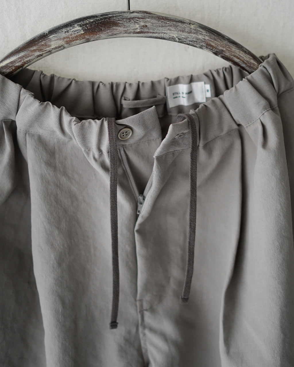 STILL BY HAND Elasticated easy pants PT07253