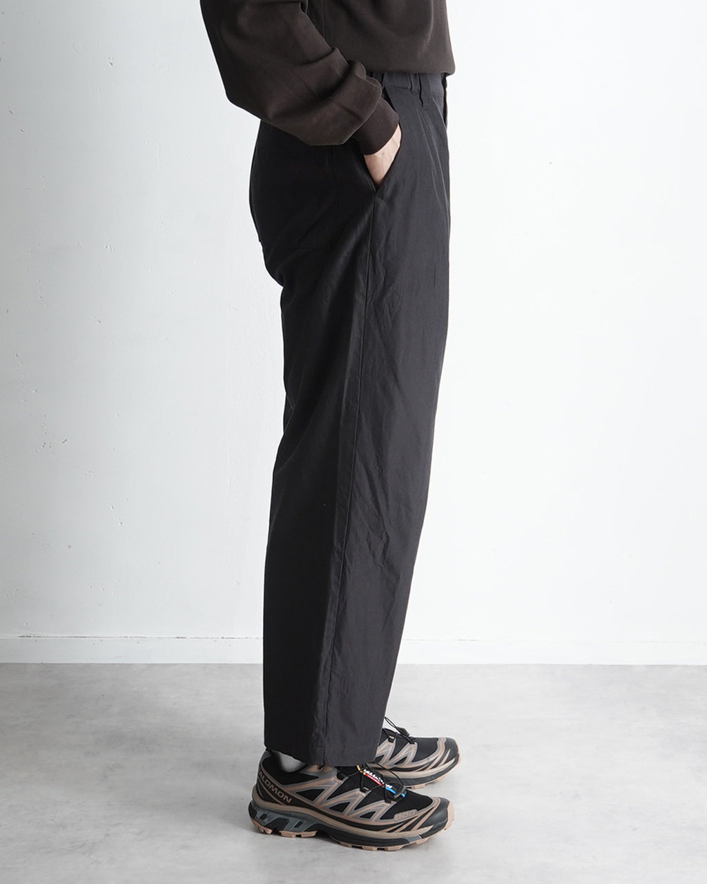 【SALE!30%OFF】コットン キュプラ ストレートパンツ Cupro mixed straight pants ボトムス イージーパンツ フルレングス PT08251