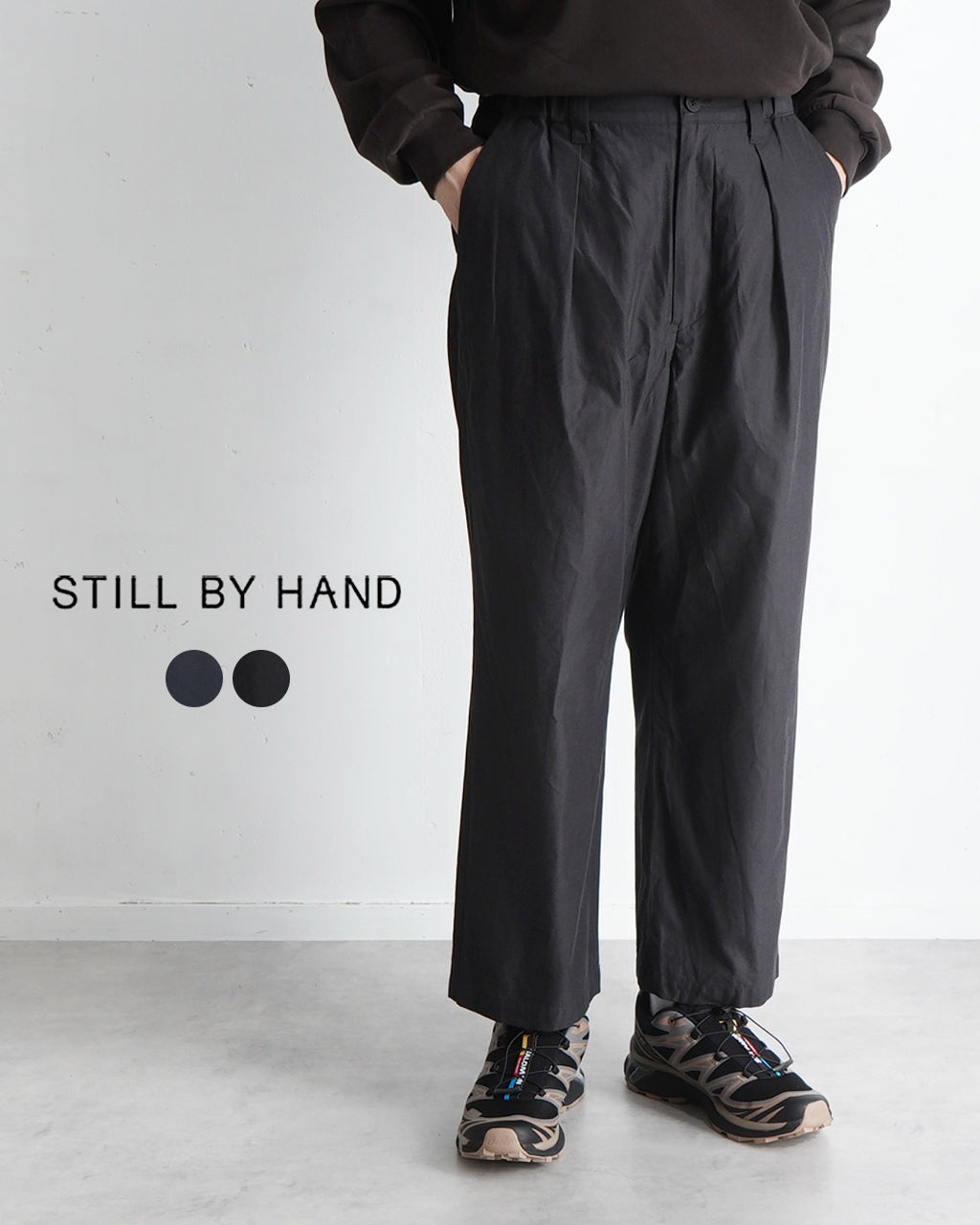 【SALE!30%OFF】コットン キュプラ ストレートパンツ Cupro mixed straight pants ボトムス イージーパンツ フルレングス PT08251