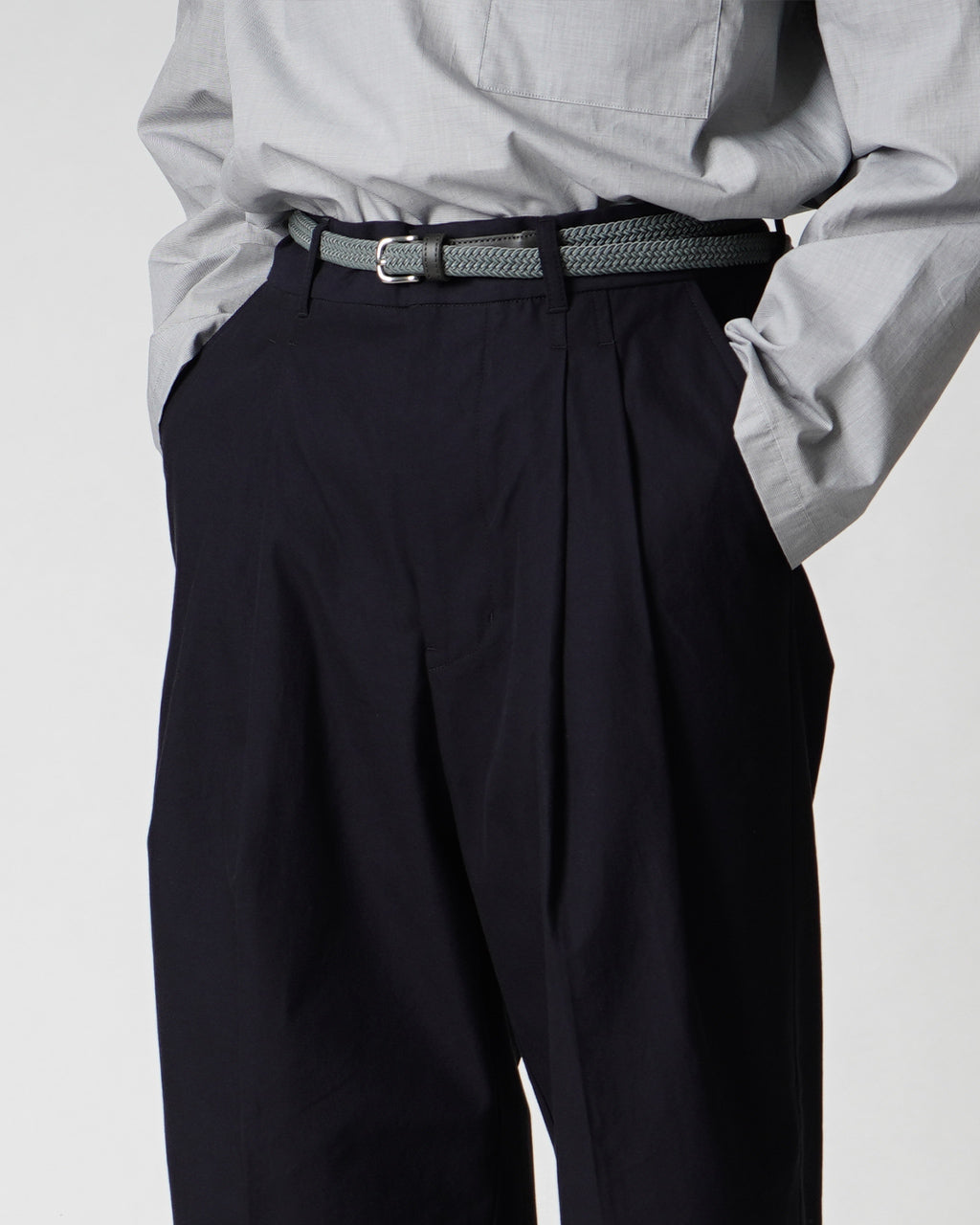 ディープ タック プレスド パンツ Deep tuck pressed pants スラックス 2タック センタープレスパンツ PT092430910