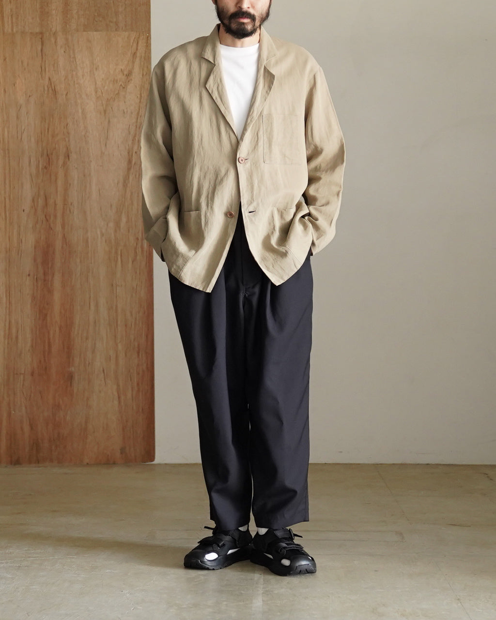 Summer wool wide pants PT09261