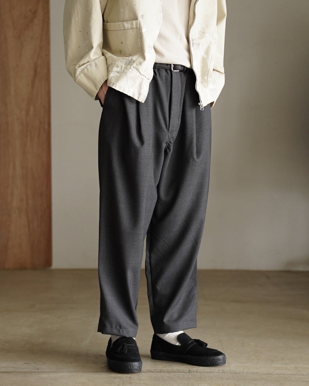 Summer wool wide pants PT09261