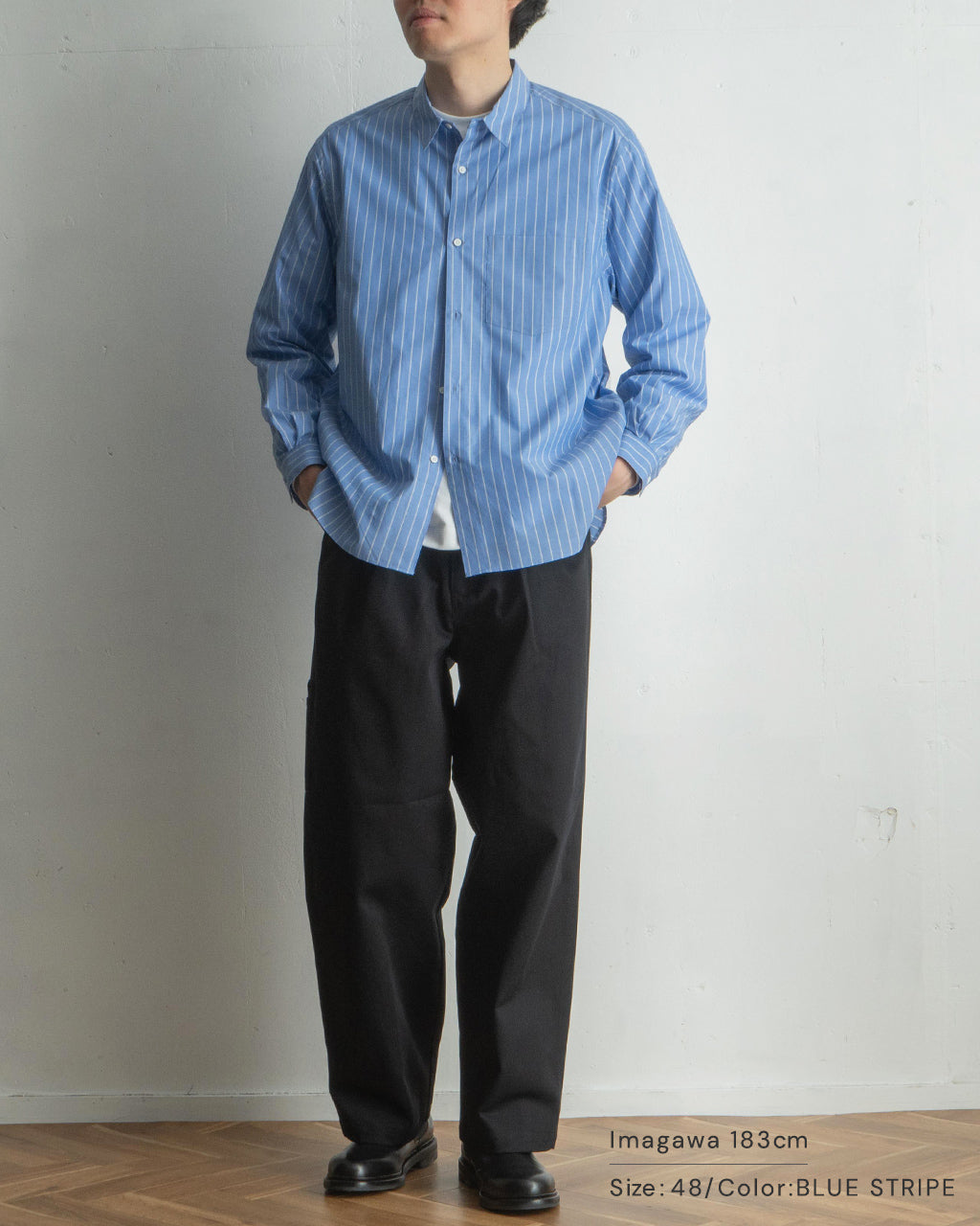 【SALE!30%OFF】レギュラーカラーシャツ Regular collar shirt 長袖 SH00221