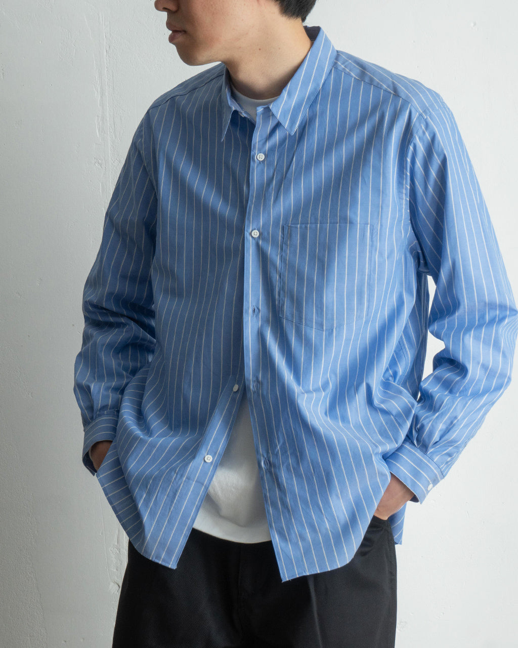 【SALE!30%OFF】レギュラーカラーシャツ Regular collar shirt 長袖 SH00221