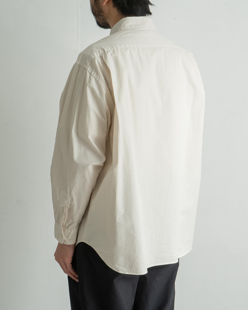 STILL BY HAND 스틸 바이 핸드 셔츠 오버사이즈 제품 염색 레귤러 칼라 SH01244【무료우송】