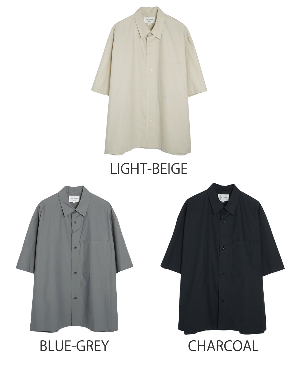 【SALE!20%OFF】シルク コットン 半袖シャツ Silk mixed shirt レギュラーカラー オーバーサイズ オーガニック超長綿 タイプライター生地 羽織 SH01251