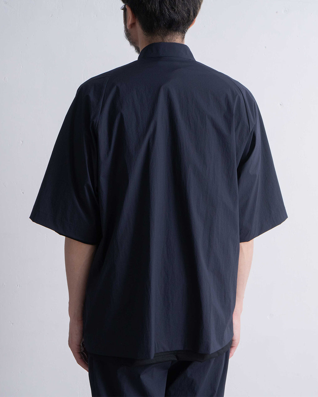 【SALE!20%OFF】変形ラグランスリーブ 半袖 シャツ ナイロン 軽量 セットアップ可 SH01252