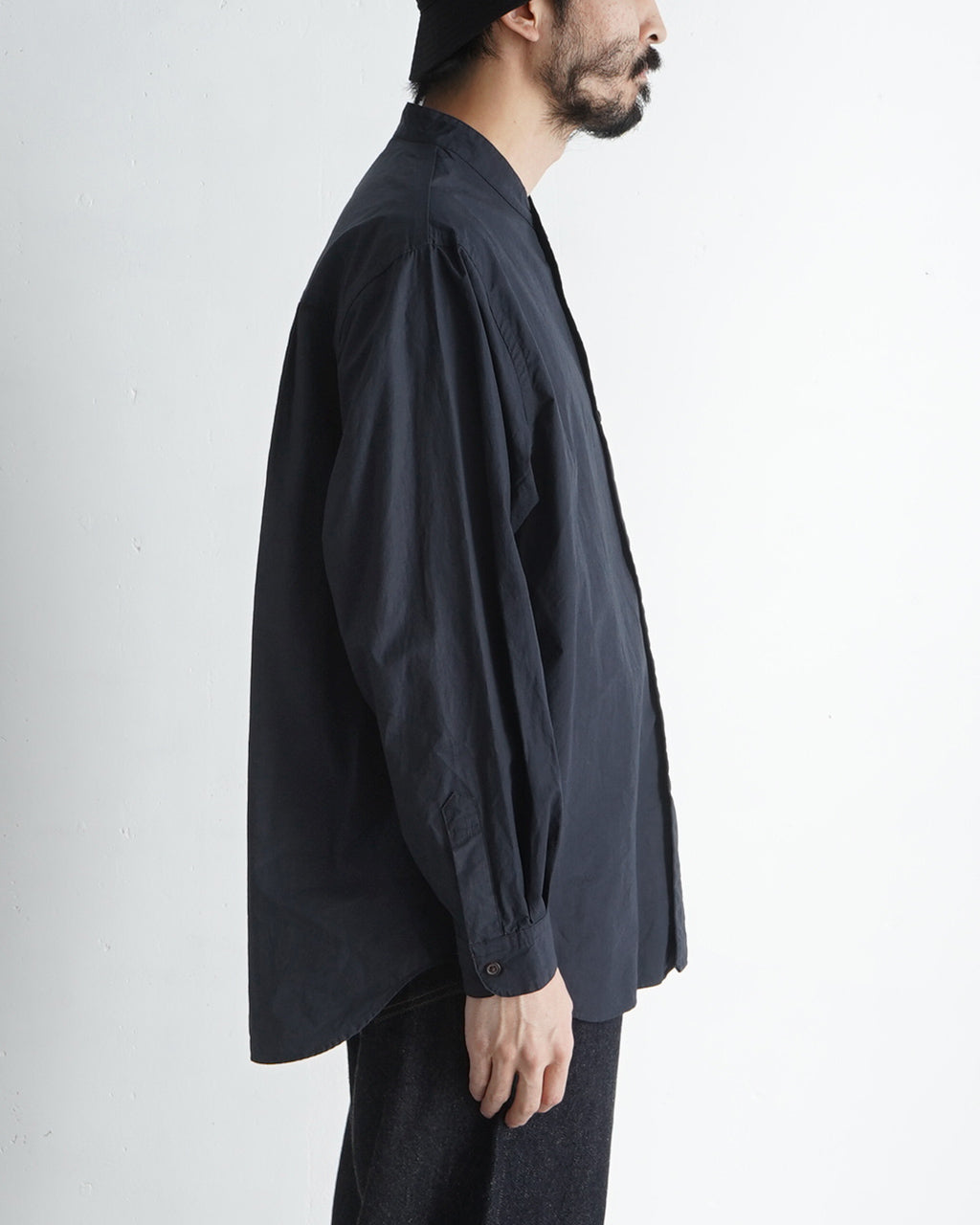 【SALE!30%OFF】リネンミックス バンドカラーシャツ LINEN MIXED BAND COLLAR SHIRT SH02251