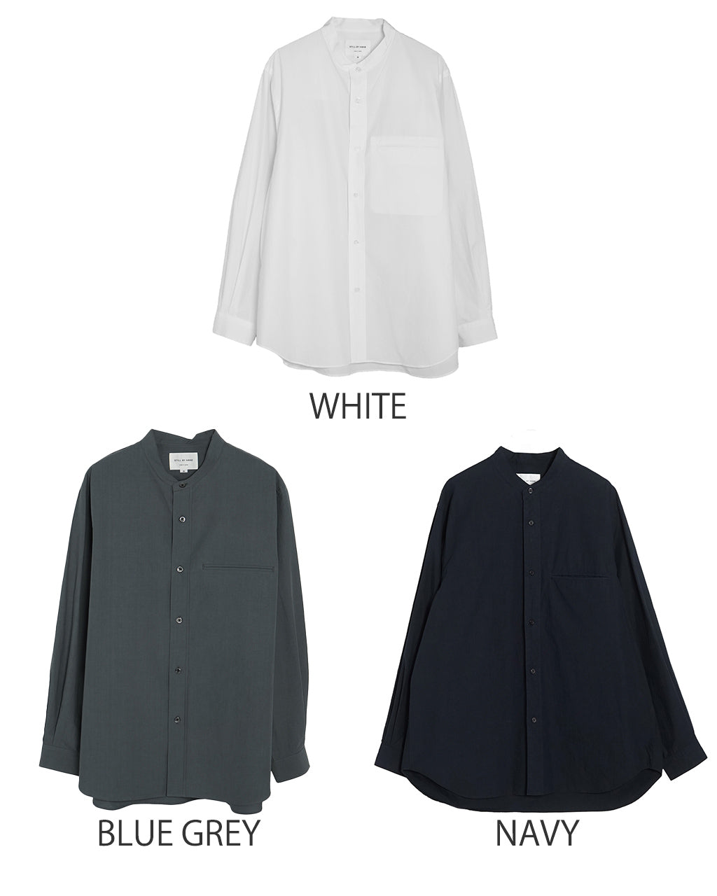 【SALE!30%OFF】リネンミックス バンドカラーシャツ LINEN MIXED BAND COLLAR SHIRT SH02251