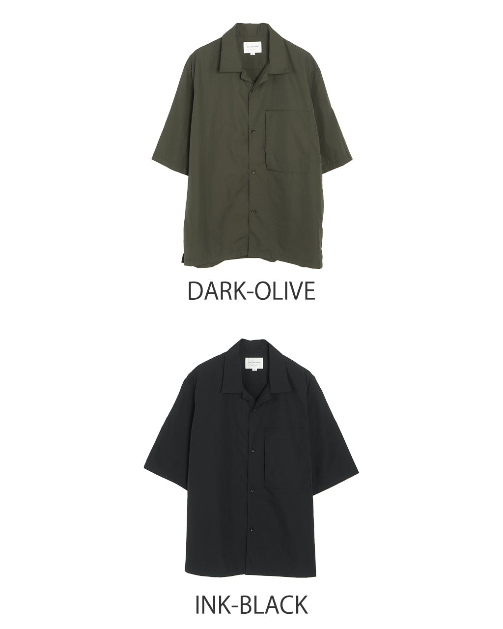【SALE!20%OFF】オープンカラーシャツ 半袖 開襟 ミニマル ポケット SH02252