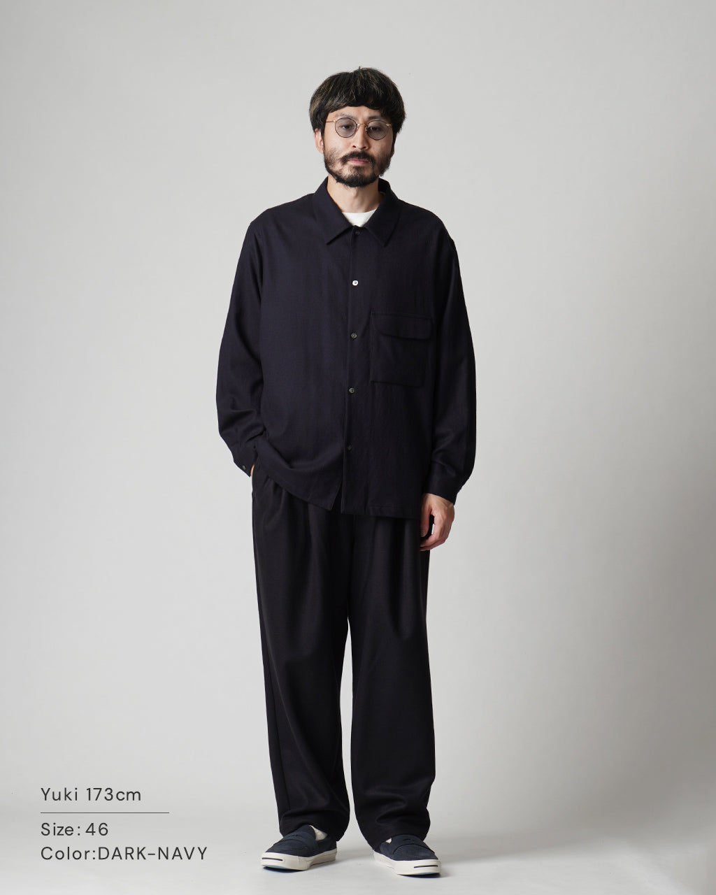 【アウトレット!30%OFF】フラット ボトム ウール シャツ FLAT BOTTOM WOOL SHIRT ボタンシャツ SH03243