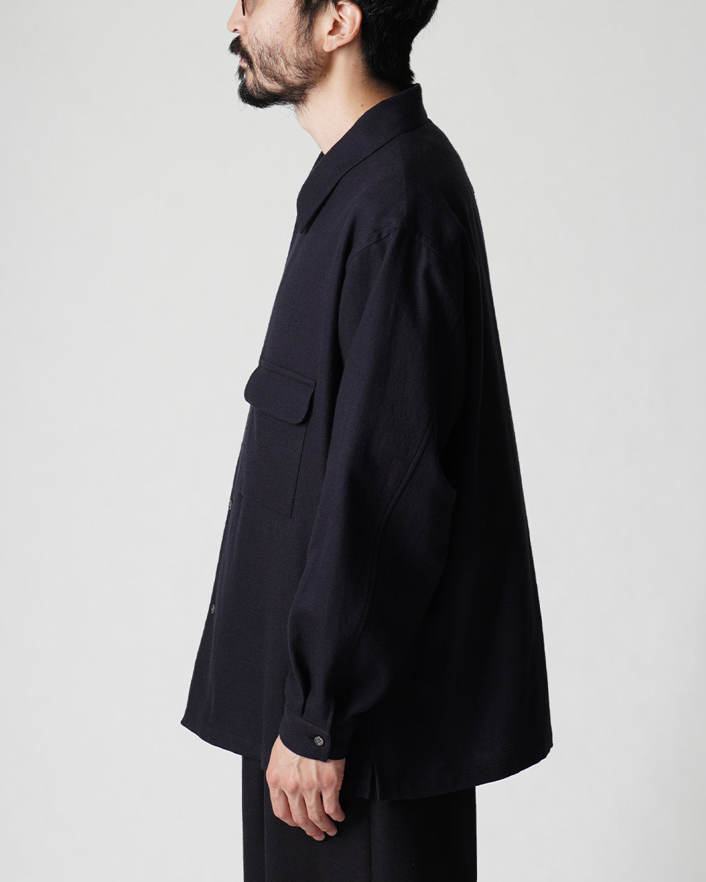 【アウトレット!30%OFF】フラット ボトム ウール シャツ FLAT BOTTOM WOOL SHIRT ボタンシャツ SH03243