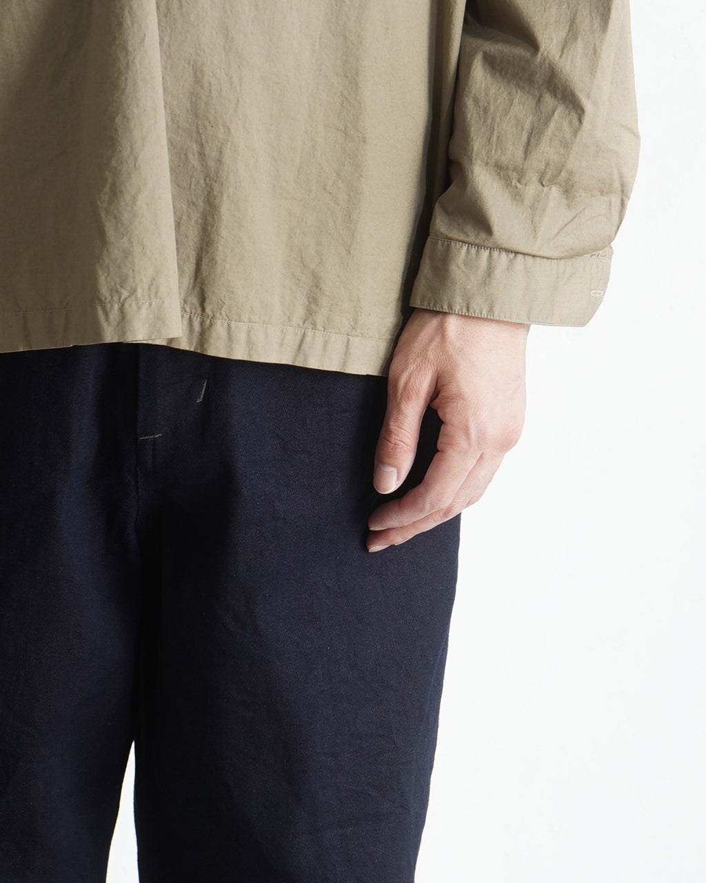 【SALE!30%OFF】スキッパーシャツ Garment-dye over shirt ガーメントダイ オーバーサイズ プルオーバー コットン 上質シャツ SH03251