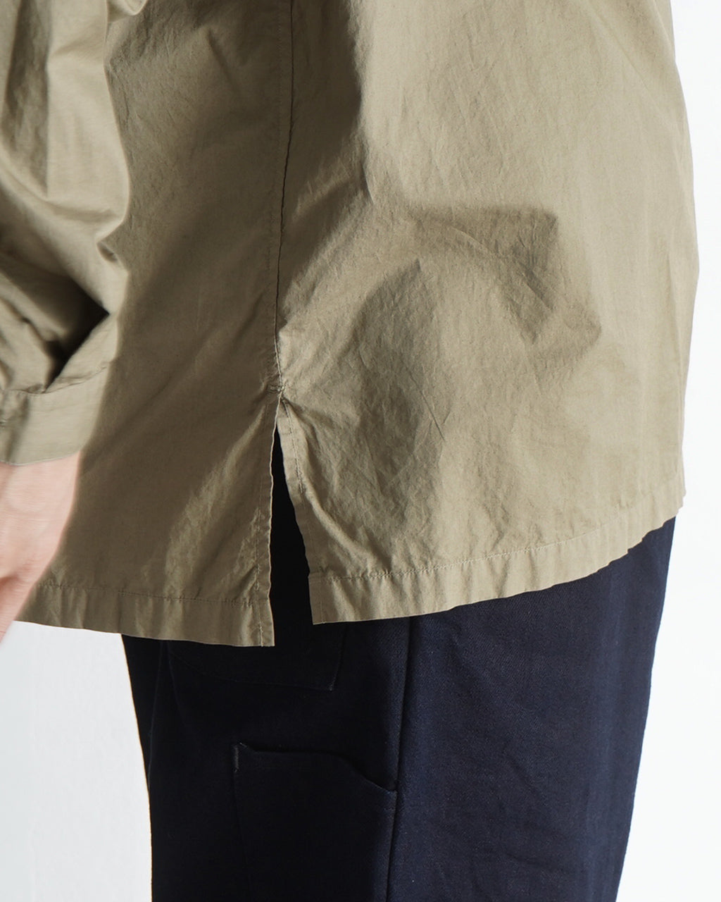 【SALE!30%OFF】スキッパーシャツ Garment-dye over shirt ガーメントダイ オーバーサイズ プルオーバー コットン 上質シャツ SH03251