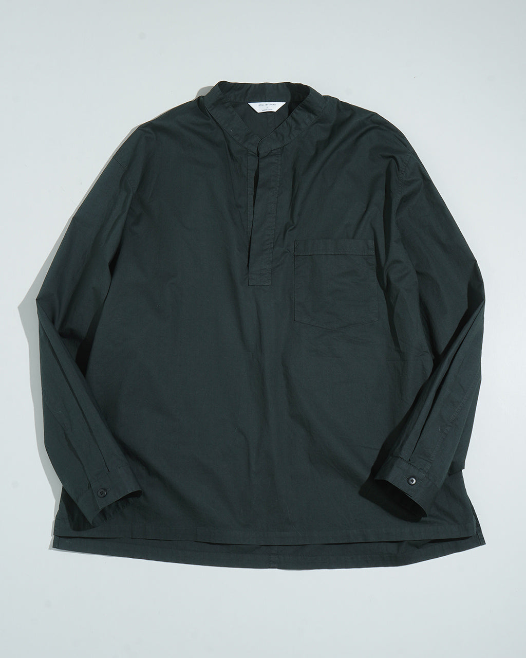 【SALE!30%OFF】スキッパーシャツ Garment-dye over shirt ガーメントダイ オーバーサイズ プルオーバー コットン 上質シャツ SH03251