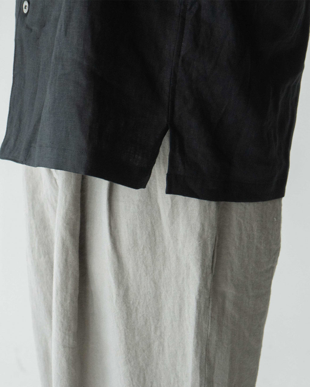 【SALE!20%OFF】オープンカラーシャツ フレンチリネン 半袖 羽織り SH03252