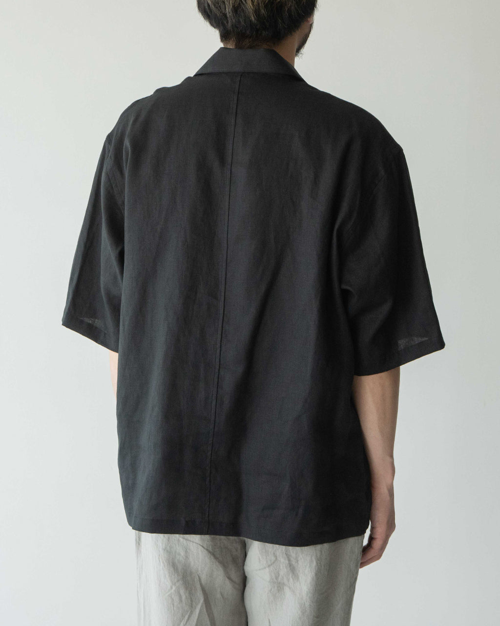 STILL BY HAND スティルバイハンド オープンカラーシャツ フレンチリネン 半袖 羽織り SH03252【送料無料】