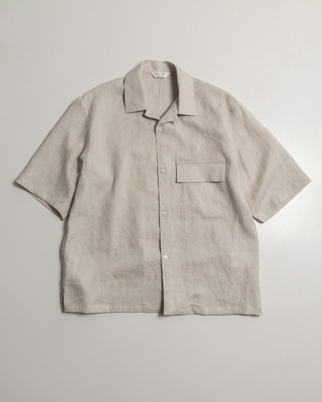 STILL BY HAND スティルバイハンド オープンカラーシャツ フレンチリネン 半袖 羽織り SH03252【送料無料】