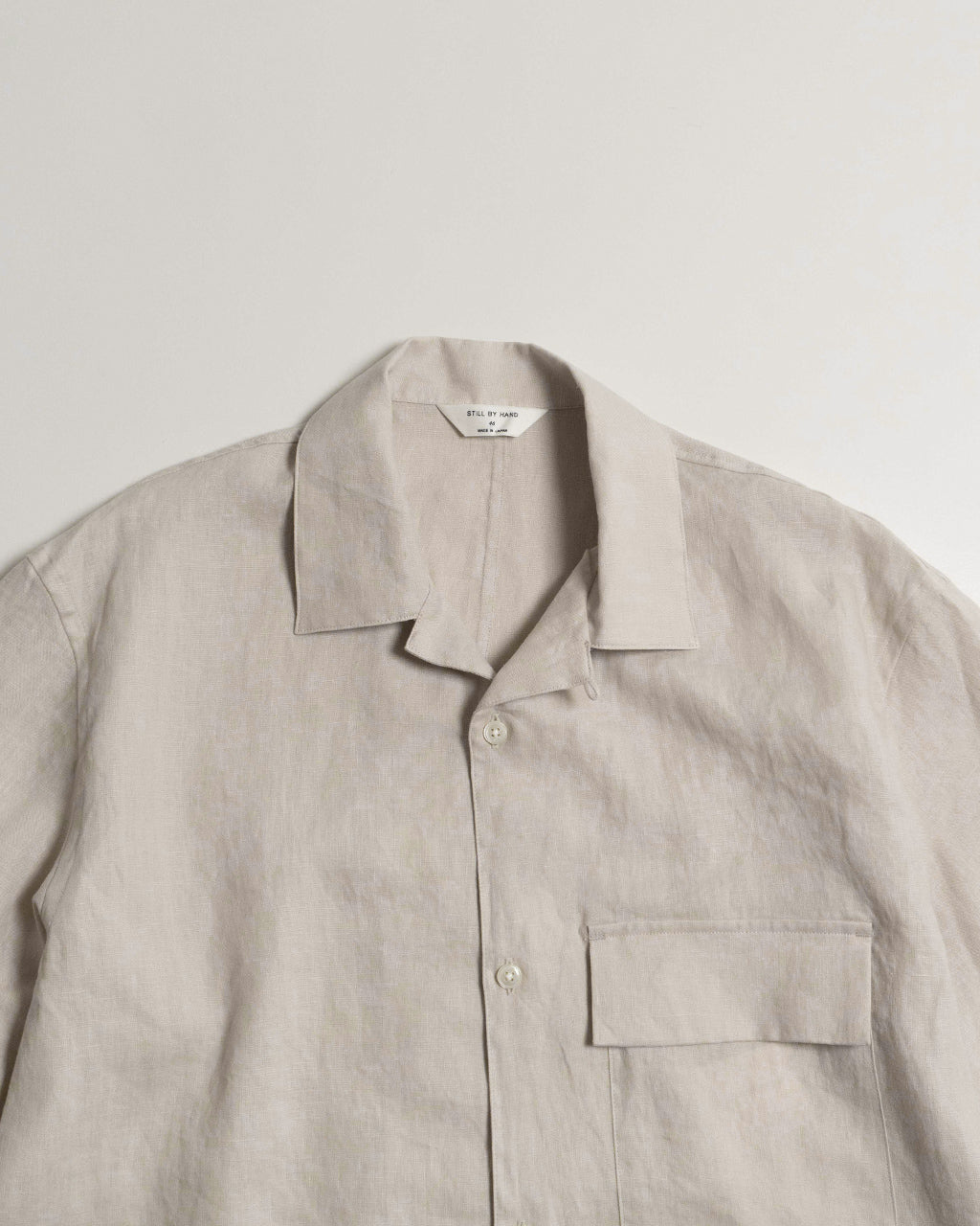 【SALE!20%OFF】オープンカラーシャツ フレンチリネン 半袖 羽織り SH03252
